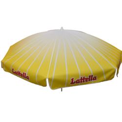 La pequeña sombrilla redonda con volante (8 segmentos)