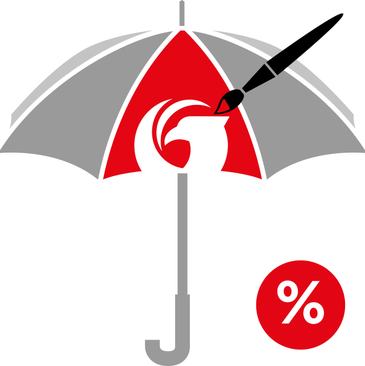 Low-priced umbrellas