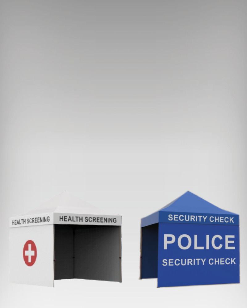 Gazebo pieghevoli di emergenza