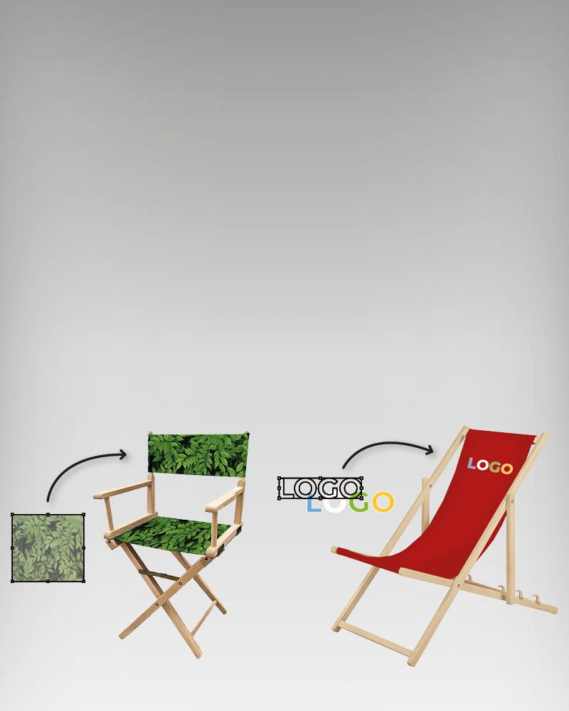 Seating elements with advertising space