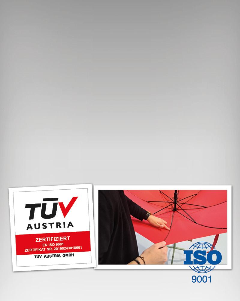 Schirmmacher ist zertifiziert nach ISO 9001