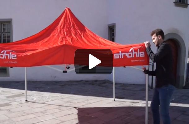 Gazebo di emergenza: montaggio rapido e semplice