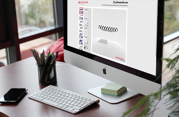 Designer 3D di ombrelli e parasoli